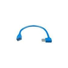 USB extension cable 0,3m one side right angle